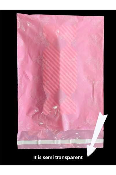 HUR-AY PACK حقيبة كارجو بتصميم زهرة بيضاء مقاس 25 × 37 سم بدون جيوب 100 قطعة