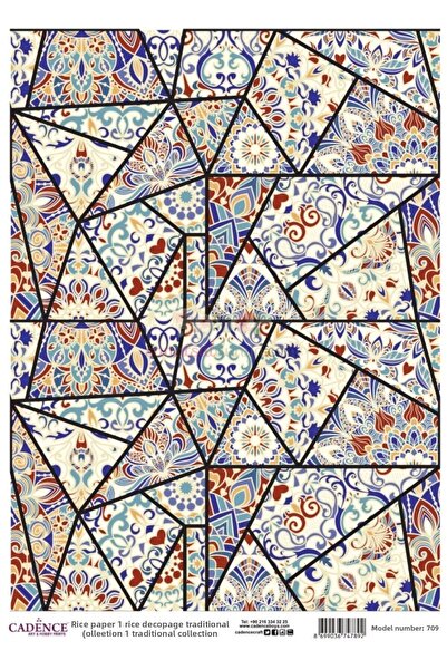 Cadence Rice Decoupage - Model 709