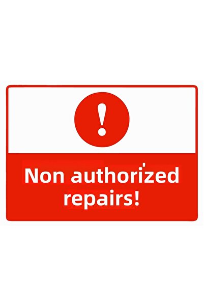 ZiPrinter Unauthorised Repairing Isg Warning Sign Pvc A3 30X42 cm