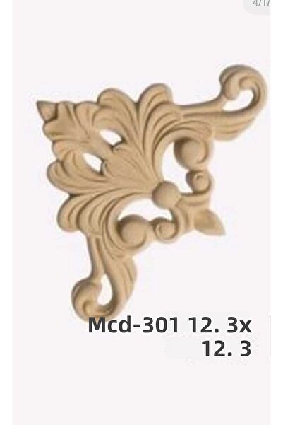 DERYA DESİNG ART Aplice din lemn pictabilă Nr:mcd301 Lemn, Renovare Mobilier 12,3x12,3cm