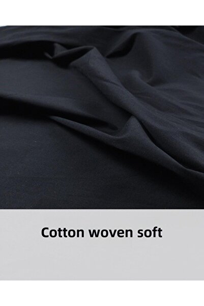 Kumaş Parça Țesătură din bumbac negru - Lățime: 140