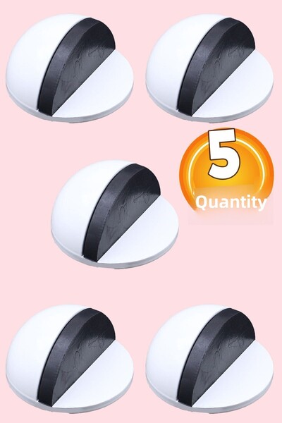 Badem10 Ημιμήνιο αυτοκόλλητο πώμα λαβής πόρτας Πώμα μεταλλικό στοπ θήκη λαβής...