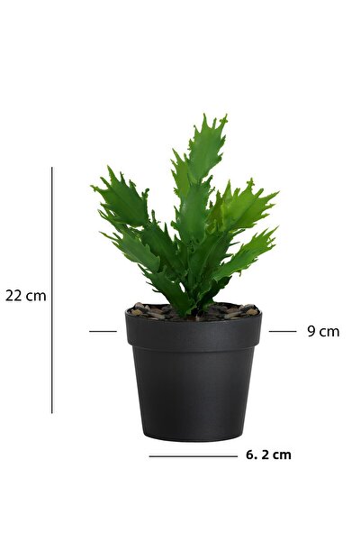 HOMİNG Plantă artificială verde Homing în ghiveci negru 241347