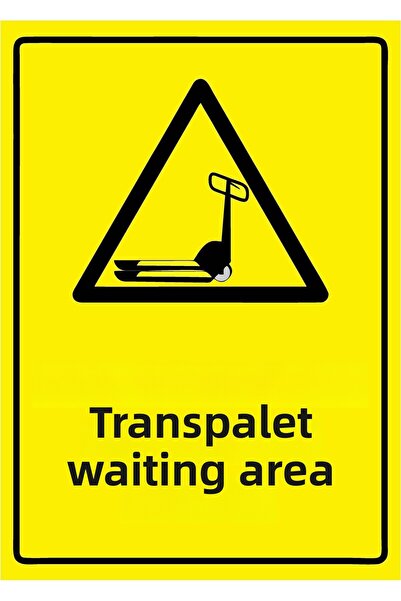 ZiPrinter لافتة تحذيرية من البلاستيك PVC مقاس A3 30×42 سم لمنطقة الانتظار للر...