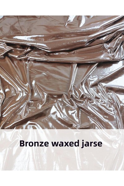 Kumaş Parça البرونزية ورقة رقيقة جيرسي العرض: 130