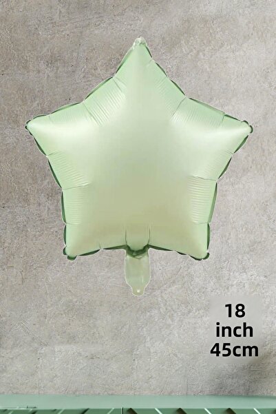 PEKSHOP Retro Green Star Balloon 18Inch 45cm Retro Color Balloons