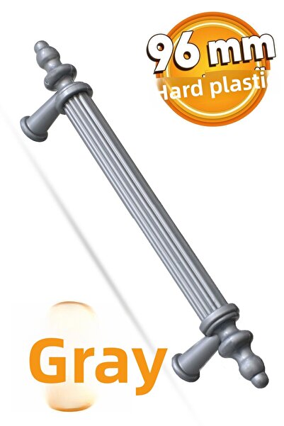 Badem10 (Gri) Plastic dur Polavit 96 mm Bucătărie Sertar Capac dulap Manșete