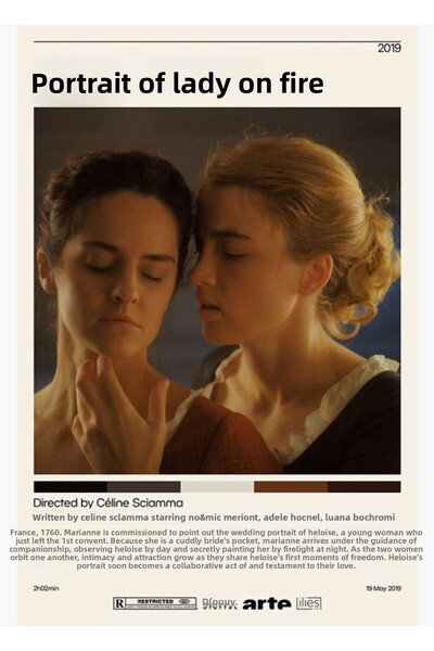 Universal Πορτρέτο μιας κυρίας σε φωτιά Καλοκαίρι, ξύλινη αφίσα διακοσμητική ...