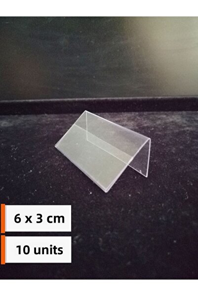 Şeffaf Etiket 10 τεμάχια PVC θήκη ετικετών για το μπροστινό μέρος του προϊόντ...