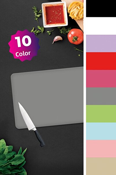 Decorita Solid Color - Gray |   Glass Cutting Board - Glass Cutting Board |   30cm X 40cm