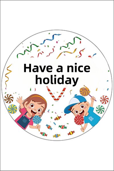 GSticker مجموعة ملصقات لاصقة للعطلات الجيدة (5 سم × 5 سم)