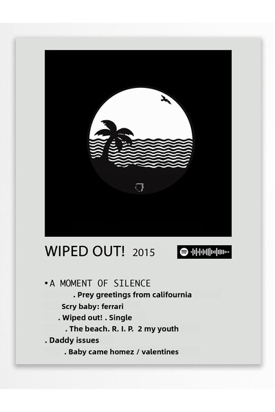 Postifull Αφίσα άλμπουμ Polaroid συμβατή με Spotify - Διακόσμηση τοίχου - Χαρ...