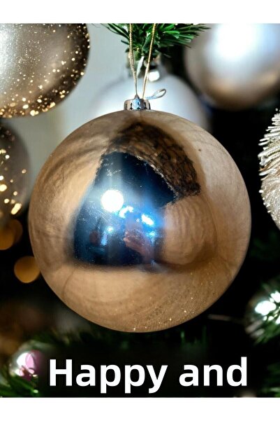 Happyland Christmas Tree Ornament Large Size Silver Christmas Ball 20 cm