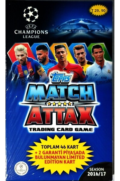 Topps حزمة ألعاب بطاقات التمارين الرياضية MATCH ATTAX