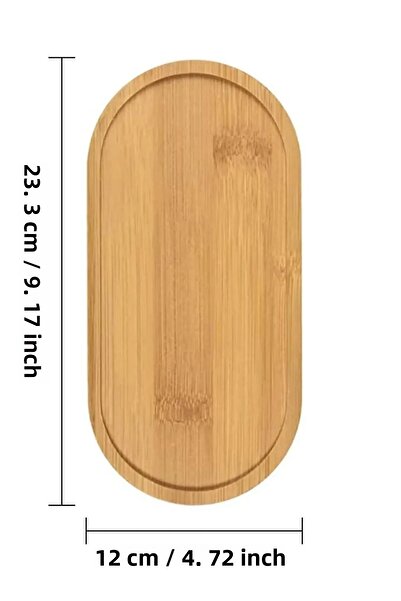 safestore Bamboo Presentation and Serving Tray, Ideal for Multi-Purpose Use Oil Pot Base