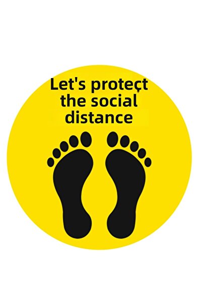 Sim Tasarım Αυτοκόλλητο για την απομάκρυνση κοινωνικής διασύνδεσης - Επιτοίχι...