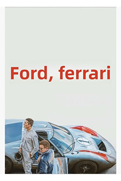 Universal Διακοσμητική ξύλινη αφίσα ζωγραφικής τέχνης Ford V Ferrari