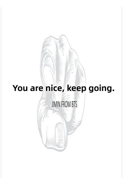 Universal Κράτησε το καλό και συνεχίστε - Ξύλινη διακοσμητική αφίσα του Jimin...