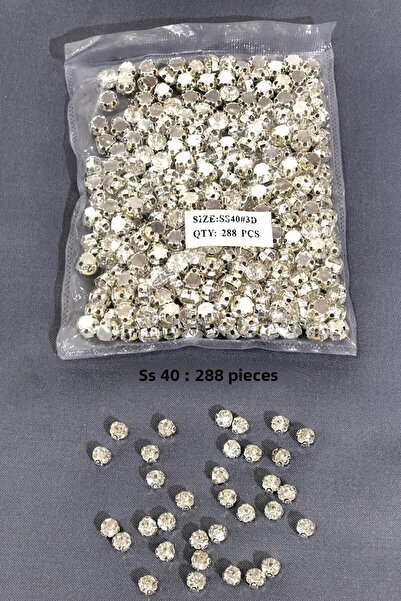 ESPEREST Ασημί Χρώμα Μεταλλική Θήκη Πέτρα Ντικσμάτζη (1 Πακέτο) Ss 40 288 Τεμ...