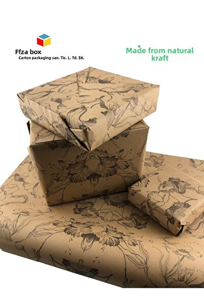 Feza Kutu New Year's Dowry Packing Paper - Kraft Fabric, 70X100, 10 Pcs Gift Paper