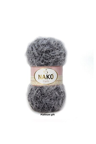 NAKO ( 5 Pieces ) Paris 21305 Gray Hand Knitted Threads Vest Cardigan Beret Floss Scarf Sweater Thread