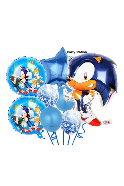 Parti Station Fox Sonic Boom Star Balloon Concept Birthday Party Balloon Set ...