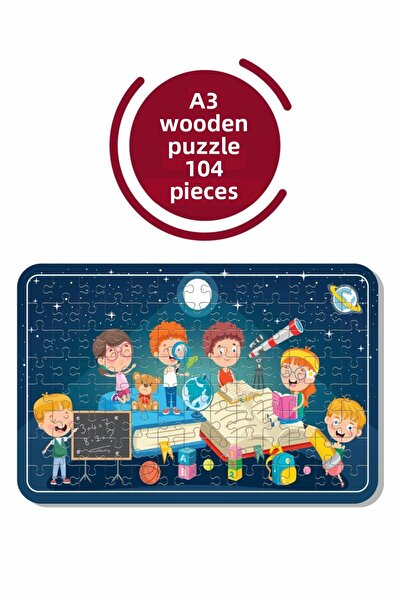 Baskı Atölyesi لغز We Examine Space A3 مكون من 104 قطعة، لعبة، منشار قطع