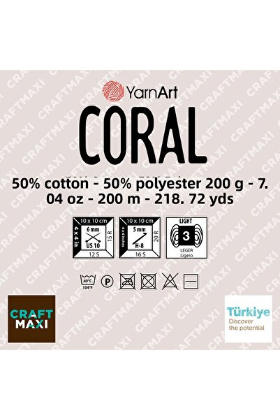 Yarnart CORAL - HAND KNITTED STRING BLACK-1902