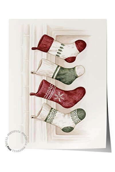 Postifull Χριστουγεννιάτικη αφίσα χωρίς πλαίσιο, σειρά Comfort, αφίσα Home Is...