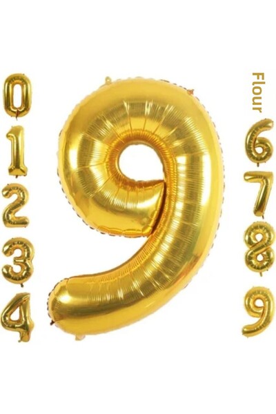 BALON DİYARI بالون ورق ذهبي 9 سنوات 34 بوصة (76-82 سم)