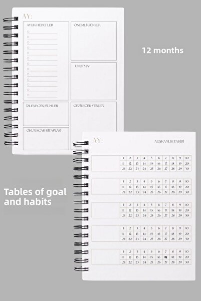 pcpapiruscraft A5 SPIRAL UNLIMITED PLANNER ΑΓΕΝΤΟ-12 ΜΗΝΩΝ-ΑΠΛΟ