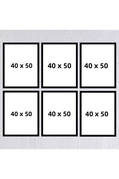 Araste Çerçeve & Dekorasyon إطار ستة 40x50 (بدون ملصق) - Bos1015