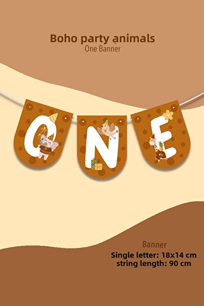 Niksy Design Ένα στολίδι για πάρτι με θέμα τα ζώα Boho Party