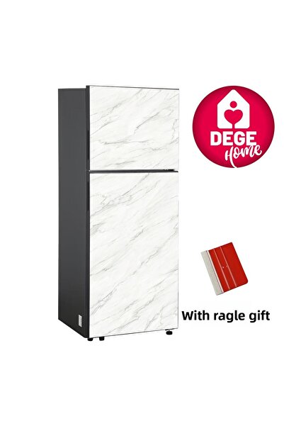 DEGE HOME Marble Patterned Refrigerator Coating - Adhesive Foil No: 14000