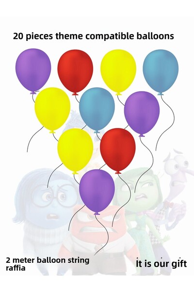 snowparty بالون حفلة عيد ميلاد متوافق مع موضوع الوجه المقلوب