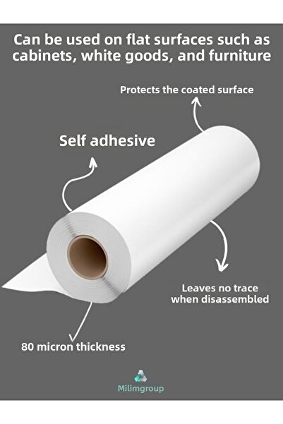 AUTOFOLYO Adhesive Cabinet Furniture Covering Foil with Color Options