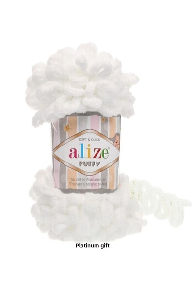 Alize 55 قطعة من خيوط الحياكة اليدوية البيضاء - النعال - بطانية خيط وشاح كارديجان ممسحة