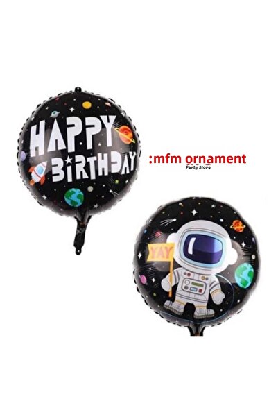 MFM بالون فويل دائري لرائد الفضاء 2 قطعة