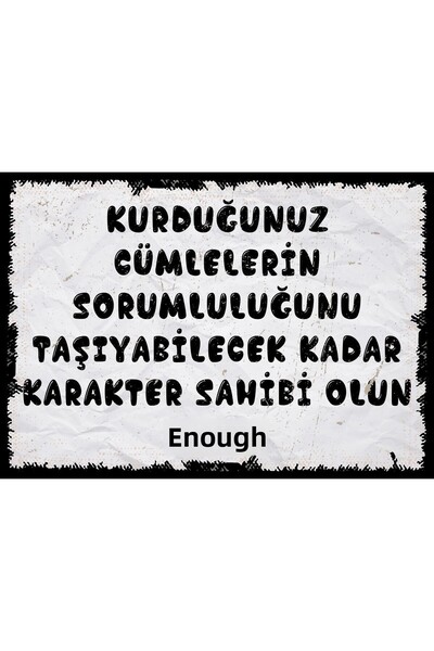 hediyeniburadabul Αποκτήστε τον χαρακτήρες σας! Ρετρό ξύλινη αφίσα με στυλ γρ...