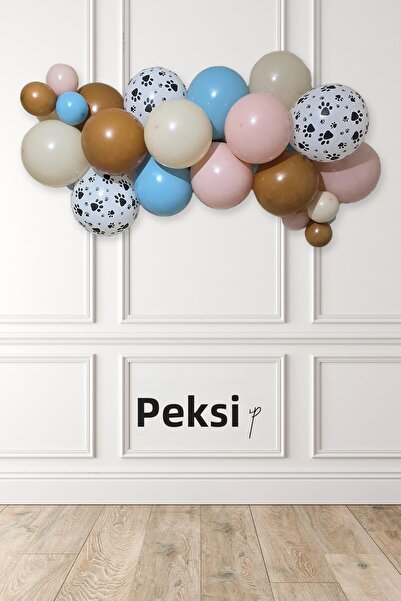 PEKSHOP Cat Dog Birthday Balloon Chain Set