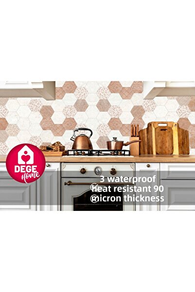 DEGE HOME Kitchen Countertop Mosaic Pattern Adhesive Foil 65X200 cm