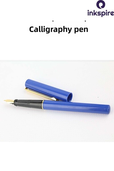 inkspire قلم الخط ذو الطرف الأزرق المقطوع - قلم حبر