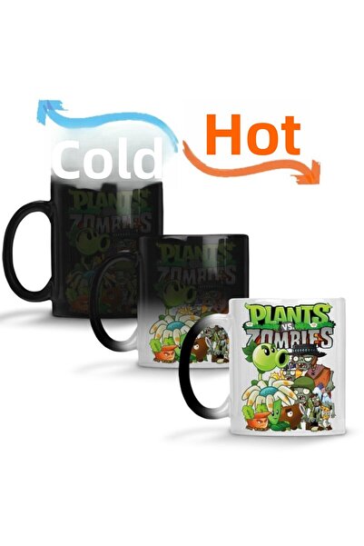 Baskı Dükkanı كوب بورسلين سحري من النباتات ضد الزومبي