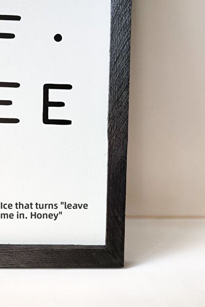 Wooden Factory Inspirational Quotes" Black Wooden Framed Painting - 21X30 cm