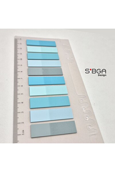 sibga tasarım Transparent Colored Post-It Note Paper - 200 Sheets Bookmark Sticker