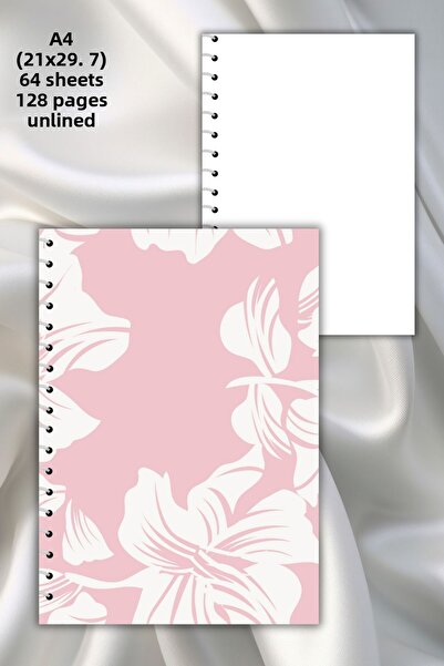 daily notebook دفتر ملاحظات غير مسطر مقاس A4 |   غطاء PVC |   128 صفحة |   80...