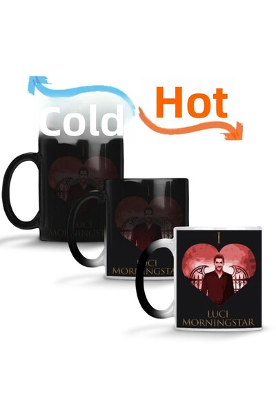 Baskı Dükkanı كوب بورسلين I Love You Groot السحري