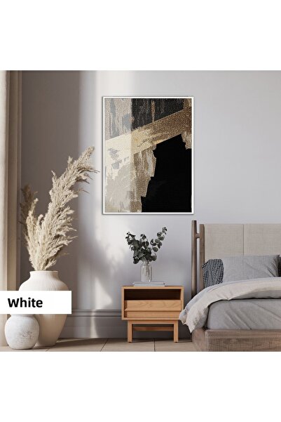 Harikabirev HARİKABİREV | ABSTRACT | 1-MODEL NEGRU BRONZE CU MODEL | TABLA DE STICLA TEMPLATA CU CADRU, SIMPLE, VERTICALA