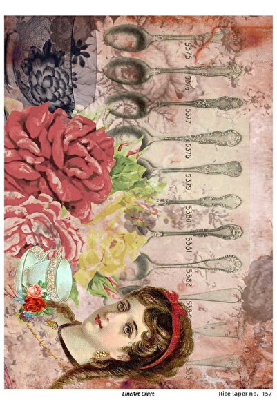 ehobici Model 157 - Brass Decopage Lineart Craft