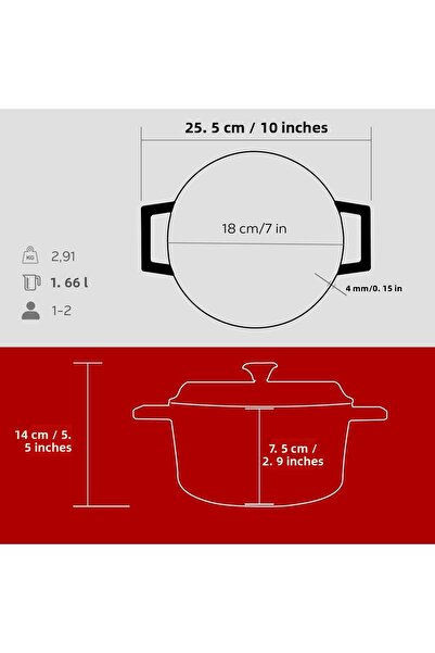 Lava Cast Round PotTrendy Diameter(Ø) 18cm
